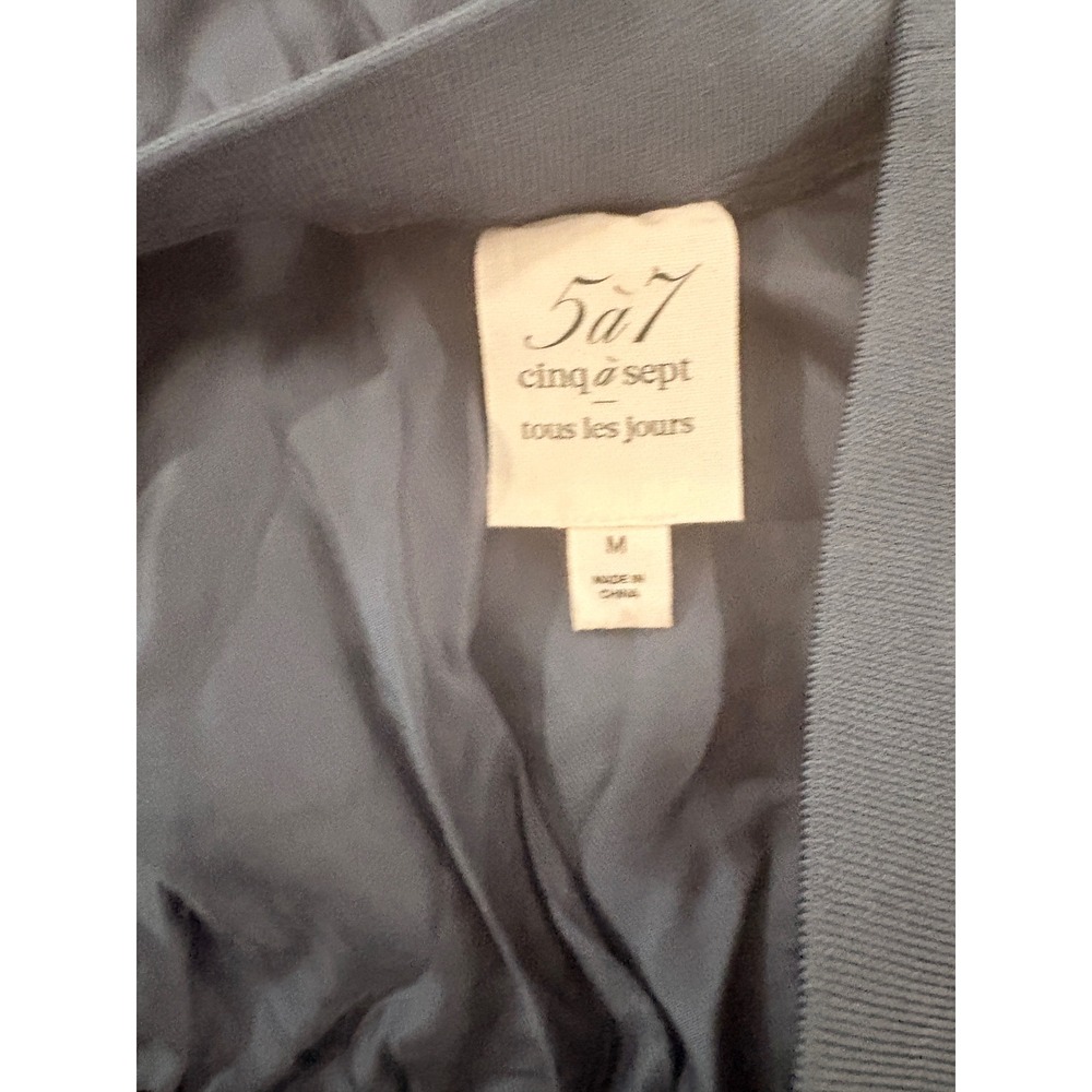Cinq a Sept Tous Les Jours Strapless Cargo Jumpsuit Slate Blue Grey Size M - Picture 5 of 5